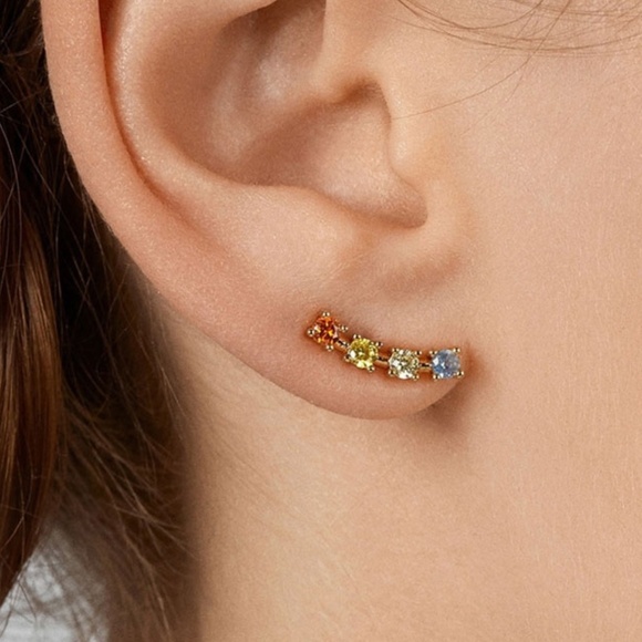 **ADARA* Multicolor Rhinestone Fashion Earrings - Picture 1 of 3